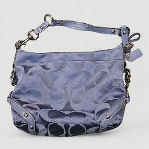 Coach Carly Signature Hobo Bag Blue